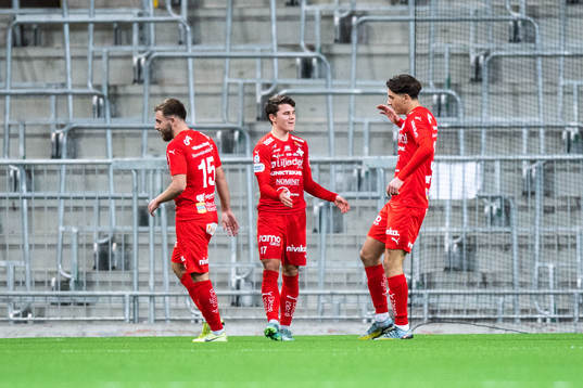 Värnamos Jesper Dickman jublar