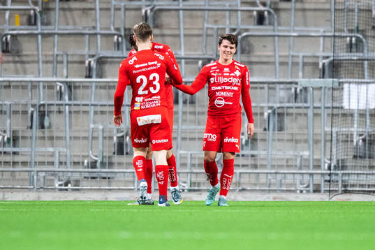 Värnamos Jesper Dickman jublar