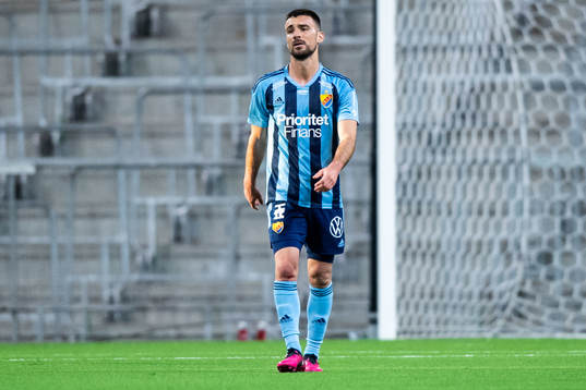 Djurgårdens Carlos Moros Gracia deppar