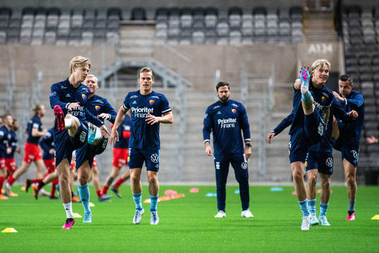 Djurgårdens Theo Bergvall och Lucas Bergvall