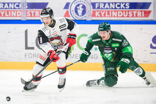 Malmö Redhawks Johan Olofsson och Färjestads Joakim