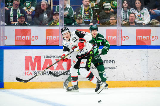 Malmö Redhawks Marcus Sylvegård och Färjestads Michael