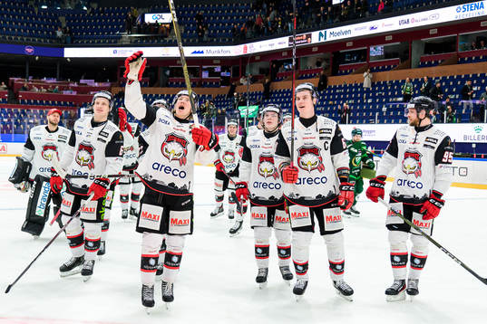 Malmö Redhawks Marcus Sylvegård och Fredrik Händemark