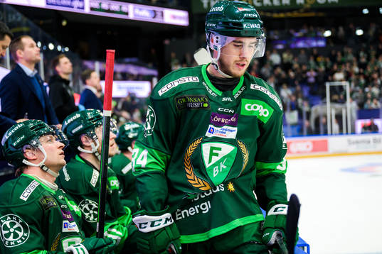 Färjestads Marcus Nilsson och Michael Lindqvist deppar