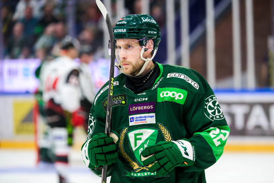 Färjestads Per Åslund deppar