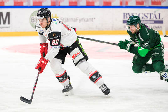 Malmö Redhawks Lance Bouma och Färjestads Axel Bergkvist