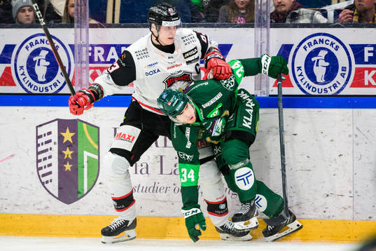 Malmö Redhawks Fredrik Händemark och Färjestads Michael