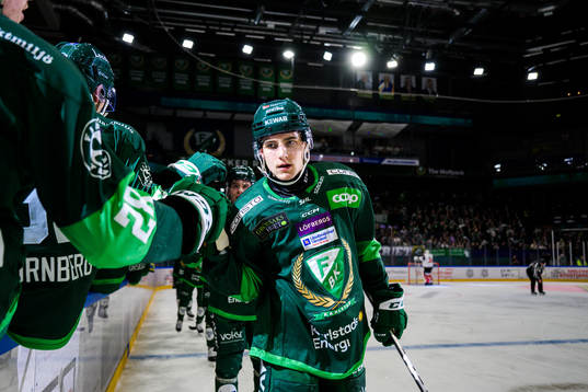Färjestads Joel Nyström jublar