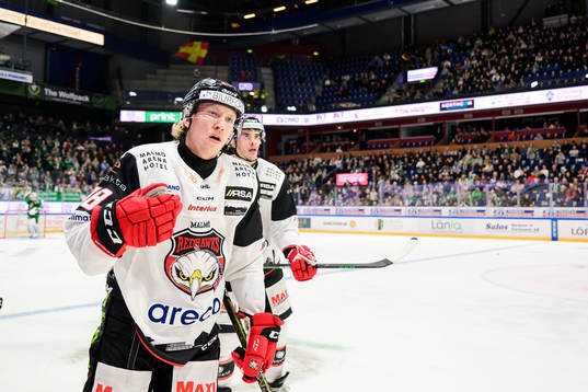 Malmö Redhawks Marcus Sylvegård jublar