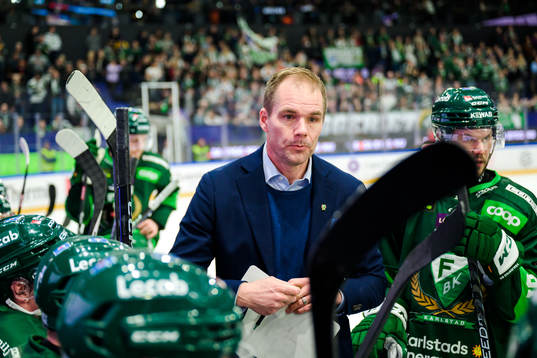Färjestads huvudtränare Tomas Mitell