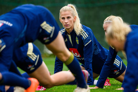 Sofia Jakobsson of the Swedish women's national football