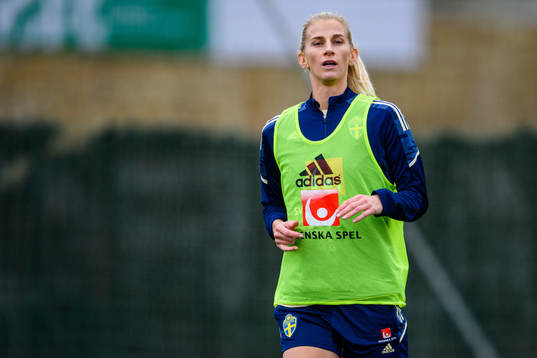 Sofia Jakobsson of the Swedish women's national football
