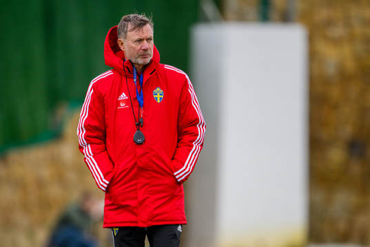 Head coach Peter Gerhardsson of the Swedish women's