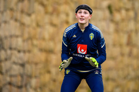 Goalkeeper Tove Enblom of the Swedish women's national