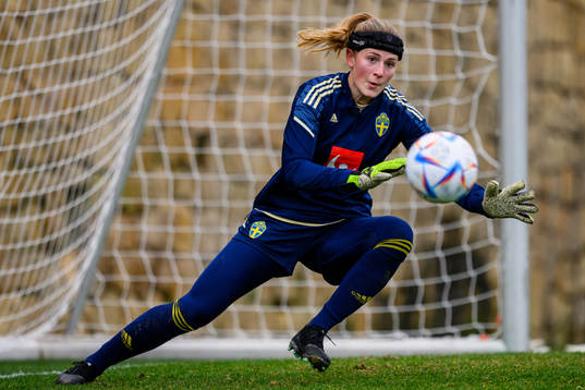 Goalkeeper Tove Enblom of the Swedish women's national