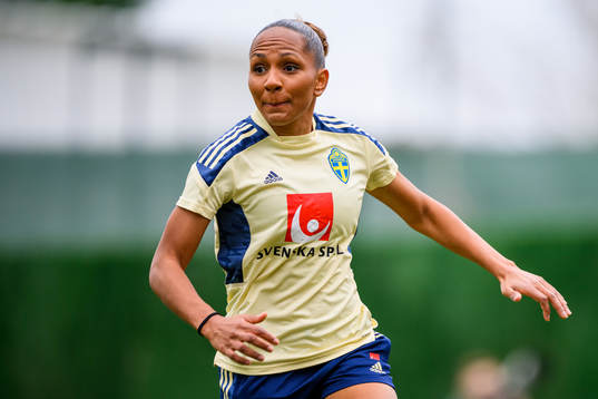 Madelen Janogy of the Swedish women's national football