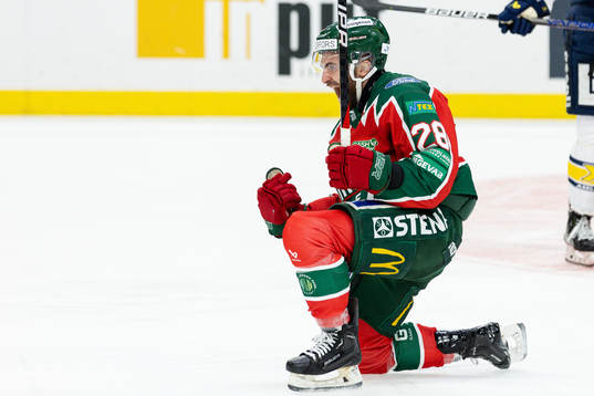 Frölundas Anthony Greco jublar