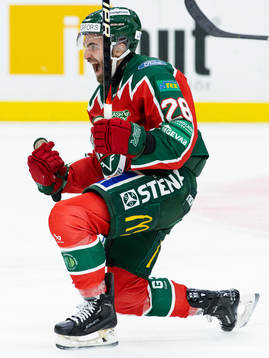 Frölundas Anthony Greco jublar