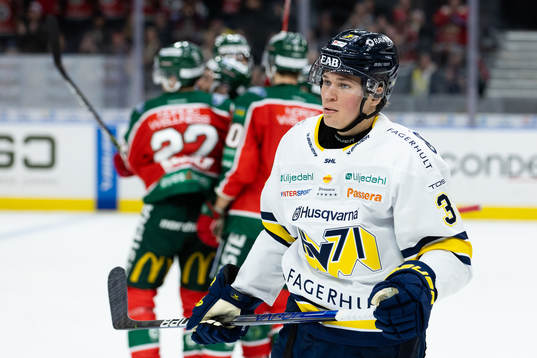 HV71s Måns Lindbäck deppar
