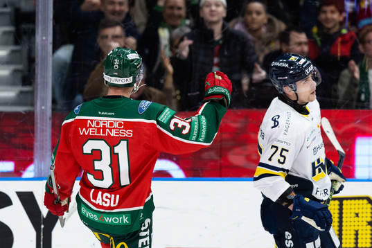 Frölundas Nicklas Lasu jublar