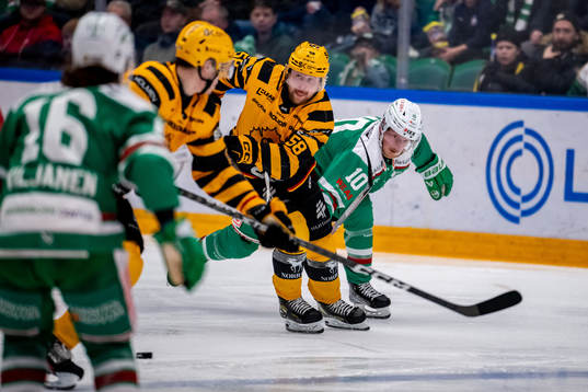 Skellefteås Oskar Nilsson och Rögles Simon Hjalmarsson