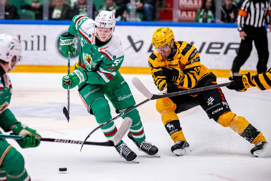 Rögles Adam Engström och Skellefteås Max Lindholm