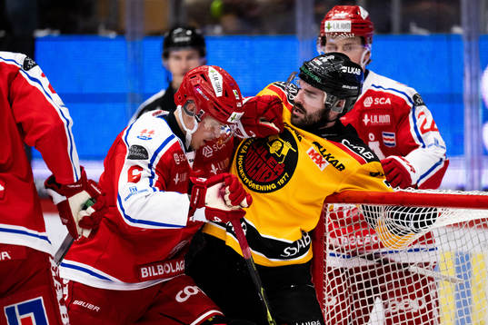 Timrås Joonas Lyytinen och Luleås Linus Fröberg