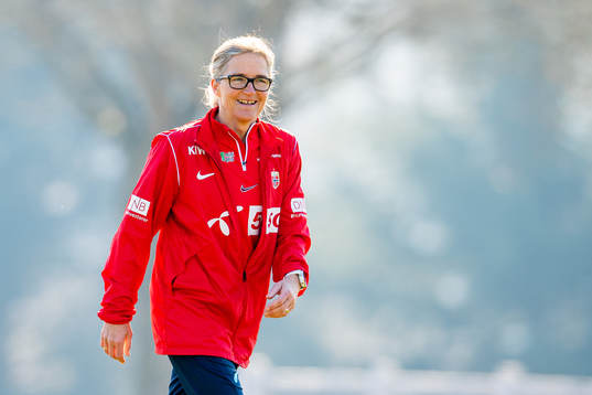 Hege Riise, head coach of the Norwegian women's national