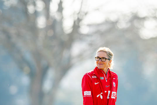 Hege Riise, head coach of the Norwegian women's national