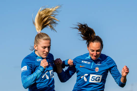 Emilie Nautnes and Marit Bratberg Lund of the Norwegian