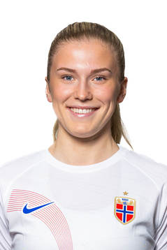 Emilie Nautnes of the Norwegian women's national football