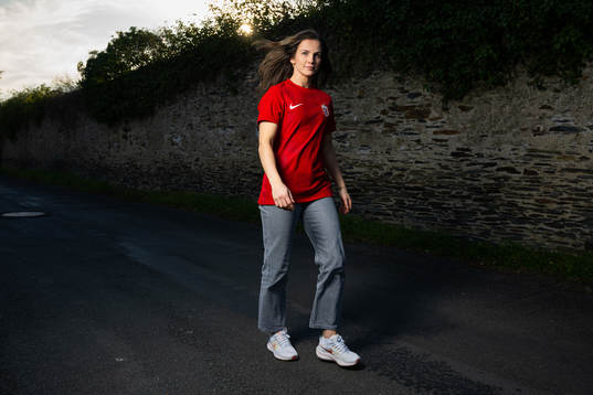 Tuva Hansen of the Norwegian women's national football team