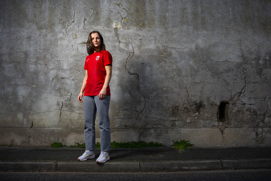 Tuva Hansen of the Norwegian women's national football team