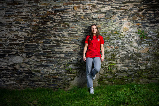 Tuva Hansen of the Norwegian women's national football team