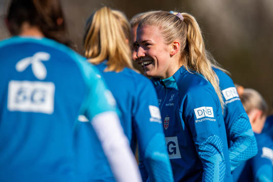 Emilie Nautnes of the Norwegian women's national football