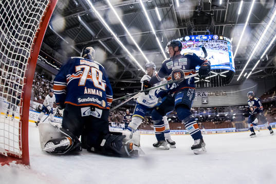 Leksands Oskar Lang och Växjös Joel Persson