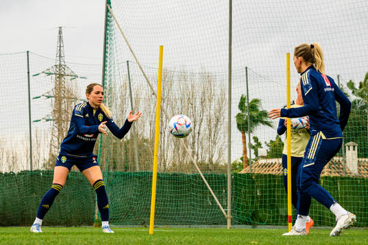 Elin Rubensson of the Swedish women's national football