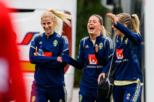 Sofia Jakobsson and Olivia Schough of the Swedish women's