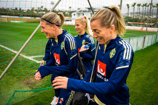 Olivia Schough, Sofia Jakobsson and Linda Sembrant of the