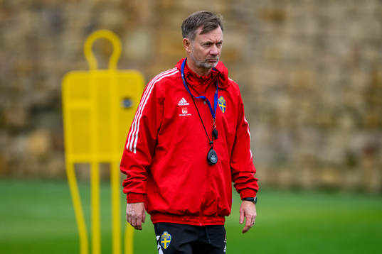 Head coach Peter Gerhardsson of the Swedish women's