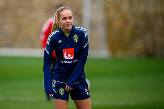 Hanna Lundkvist of the Swedish women's national football