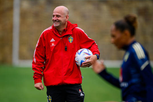 Assistant coach Magnus Wikman of the Swedish women's