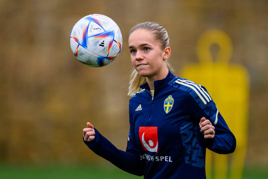 Hanna Lundkvist of the Swedish women's national football