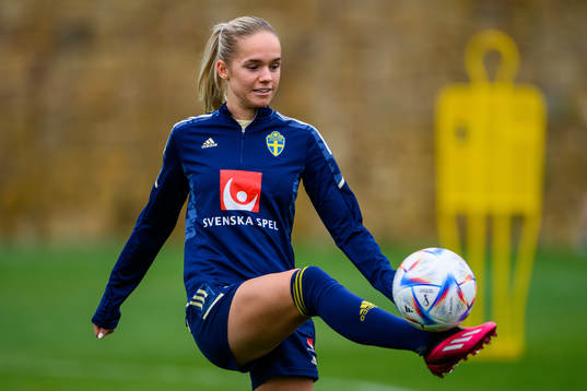 Hanna Lundkvist of the Swedish women's national football