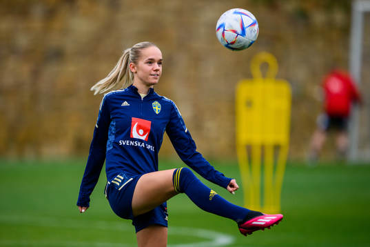 Hanna Lundkvist of the Swedish women's national football