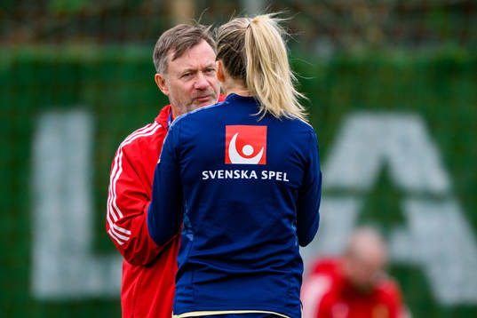 Head coach Peter Gerhardsson of the Swedish women's
