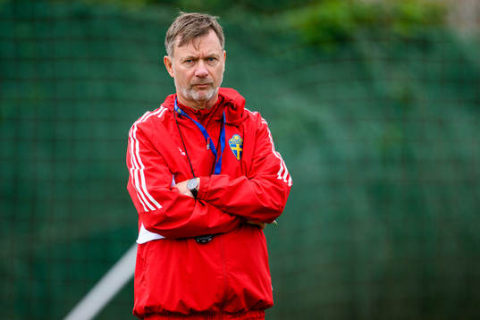Head coach Peter Gerhardsson of the Swedish women's