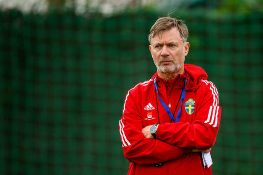 Head coach Peter Gerhardsson of the Swedish women's