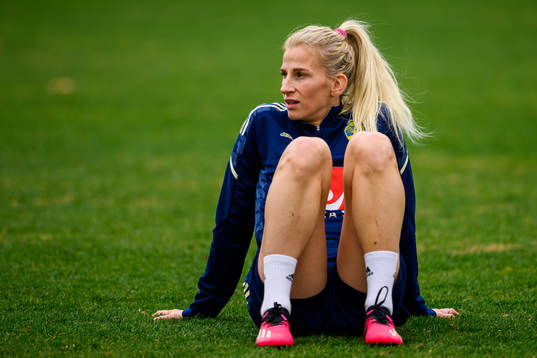 Sofia Jakobsson of the Swedish women's national football