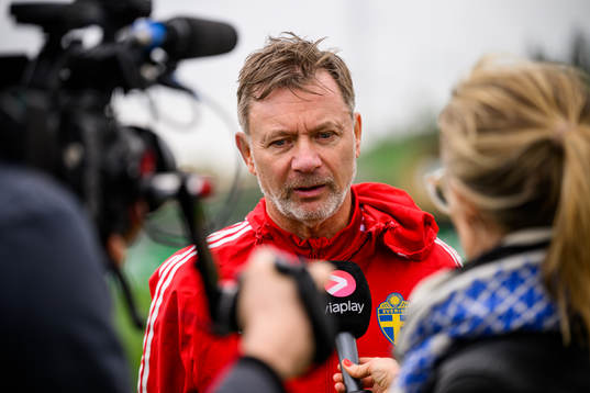 Head coach Peter Gerhardsson of the Swedish women's